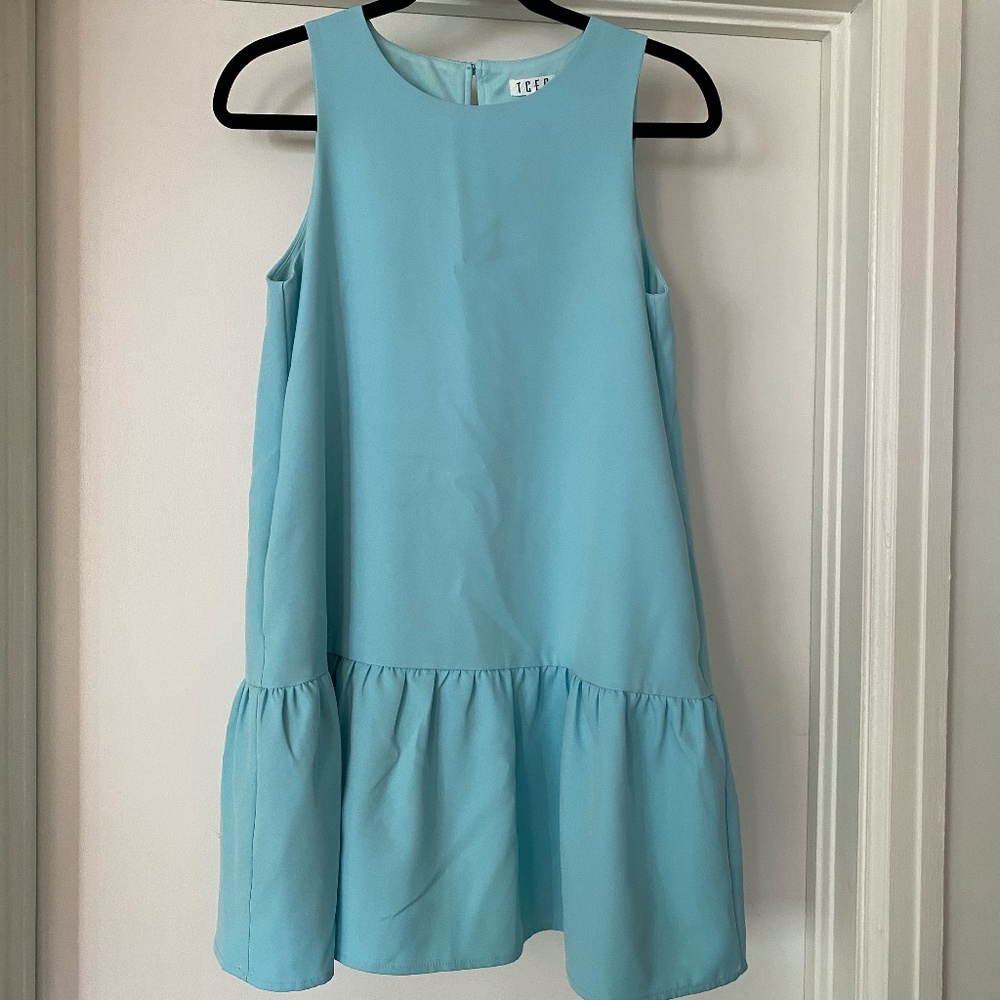 TCEC Light Blue Drop Waist Dress
